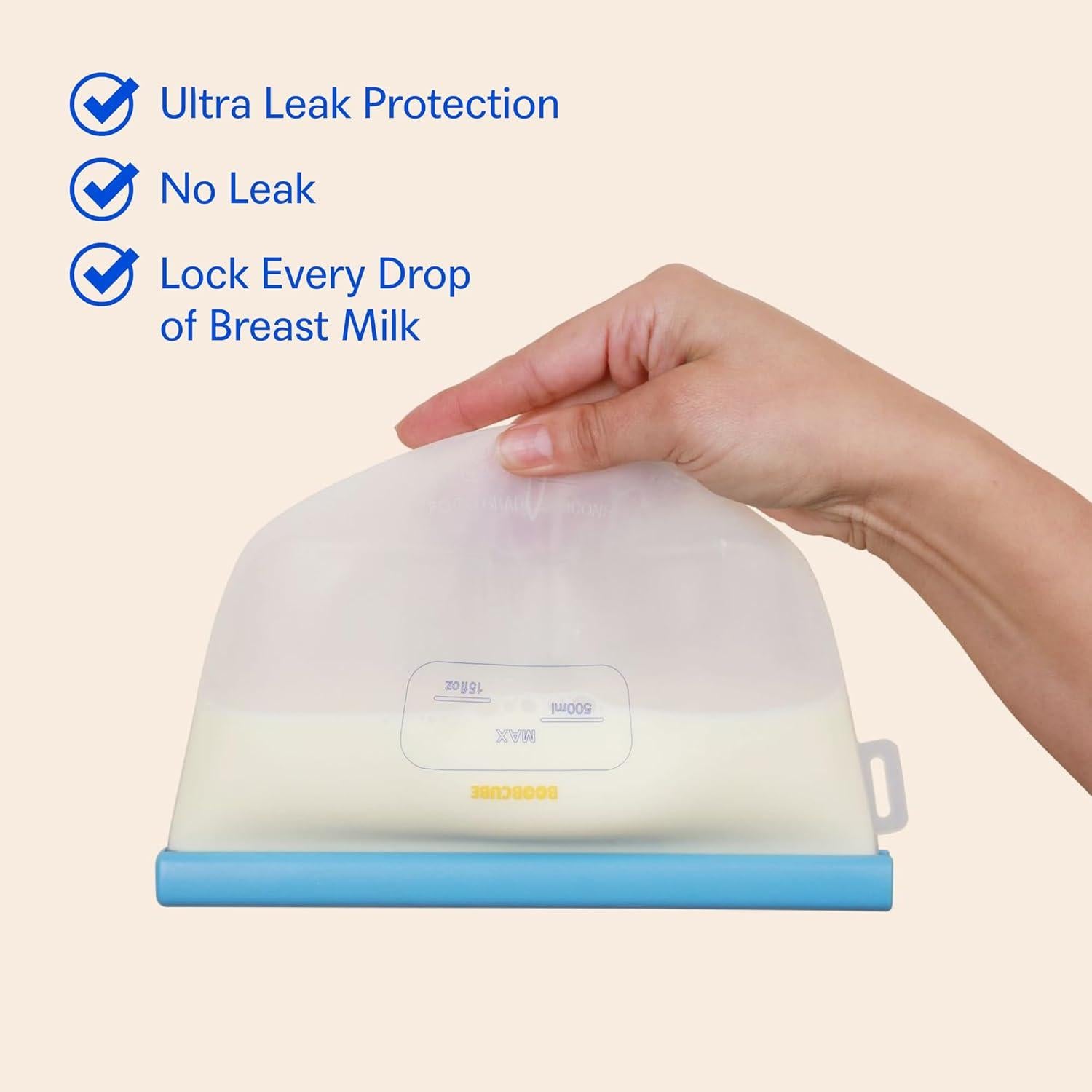 Bandejas Reutilizables para Leche Materna Boobcube 4pcs 236ml