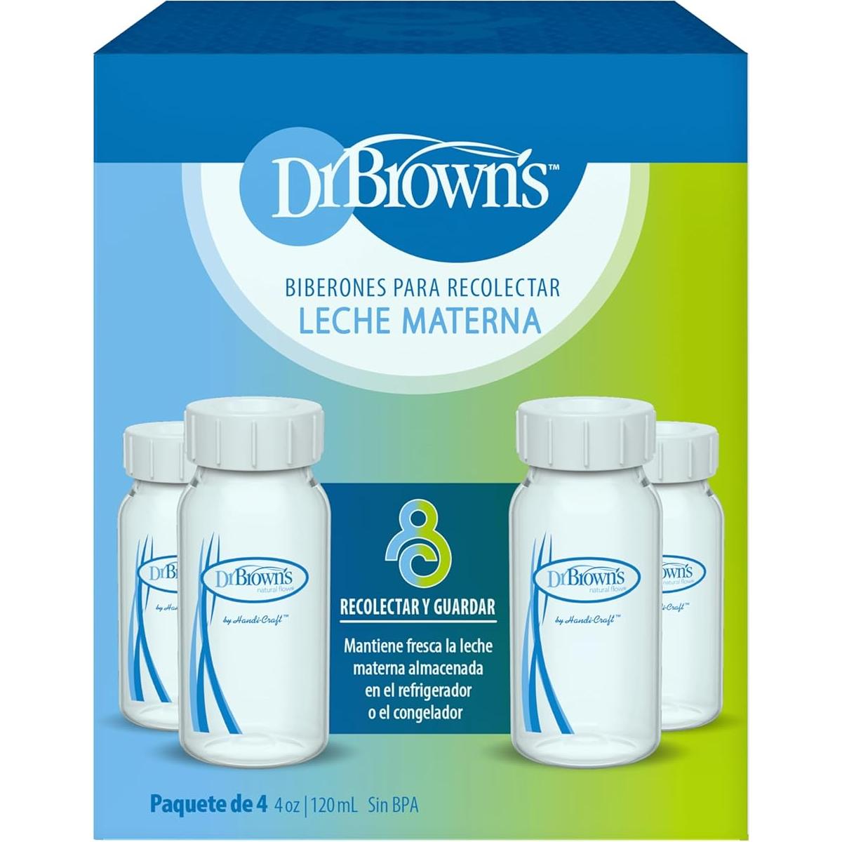 Botellas de Recolección de Leche Materna Dr. Brown - 4x120mL