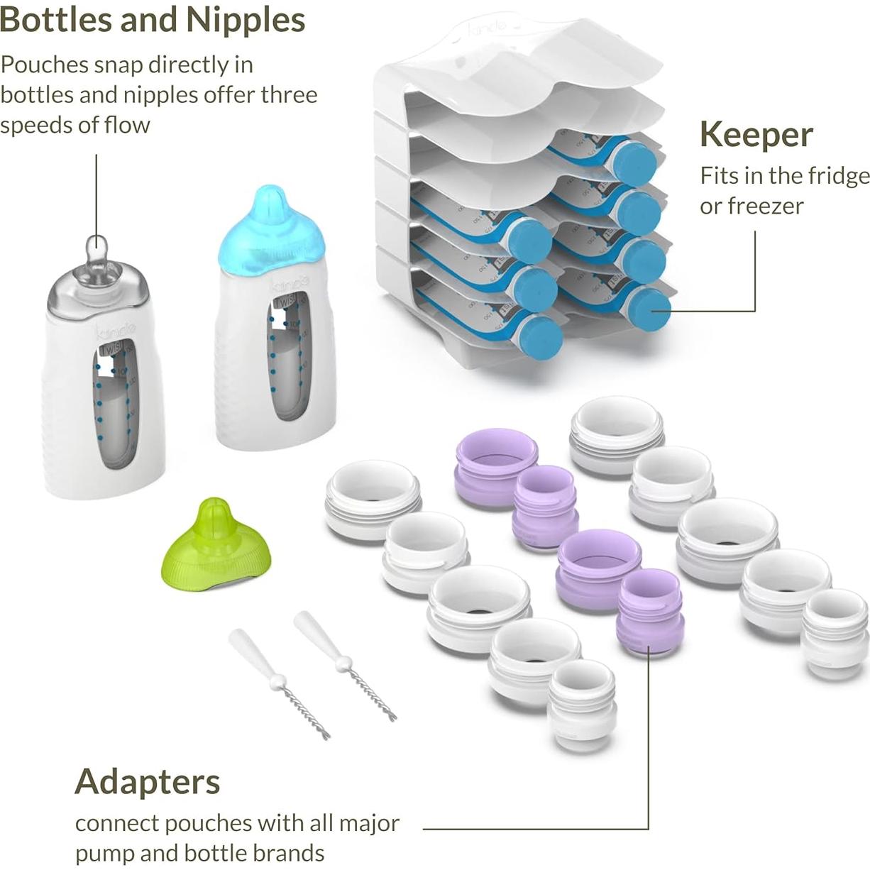 Kit de Almacenamiento de Leche Materna Kiinde Twist 1.55kg