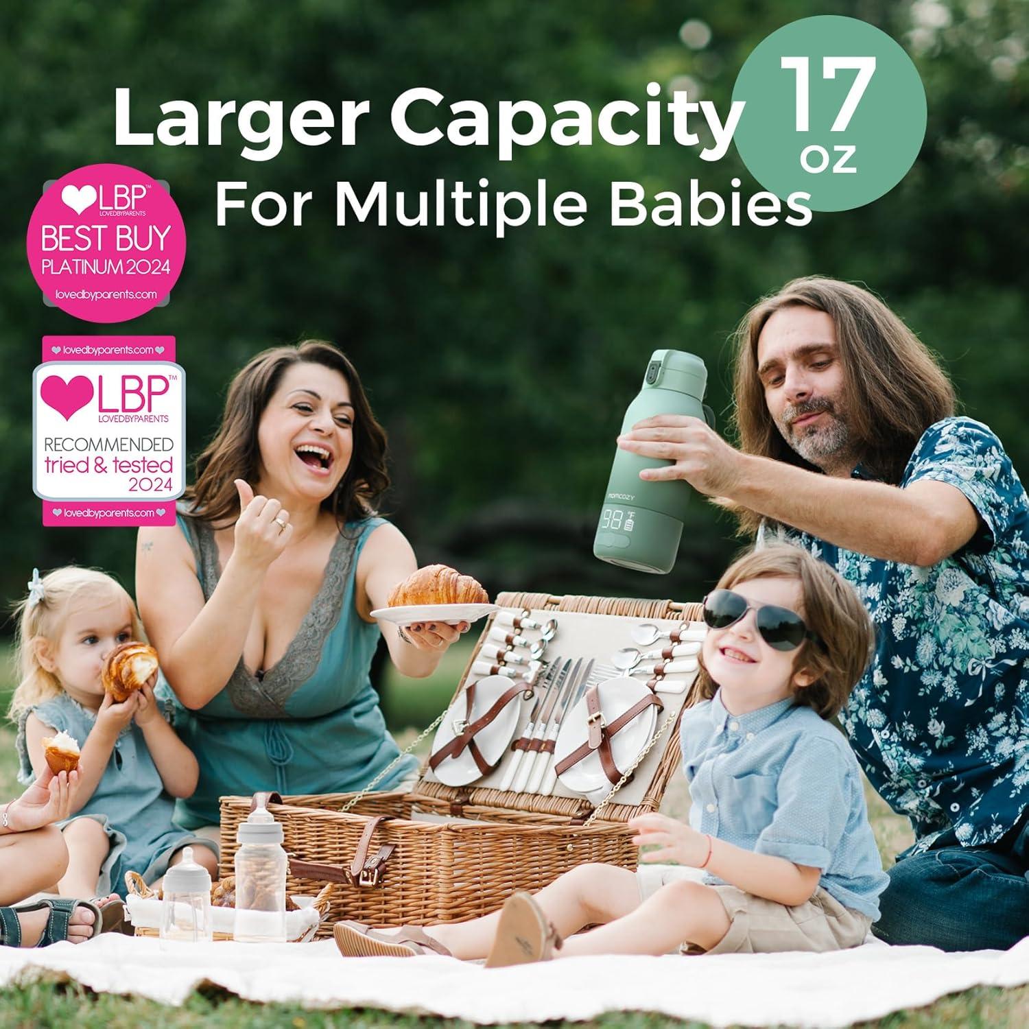 Calentador de Leche Portátil Momcozy 500 ml - Calentamiento Rápido