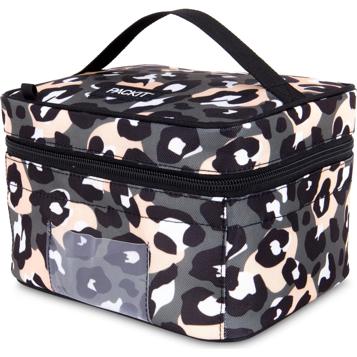 Cooler Congelable PackIt para Leche Materna 5oz Leopardo Gris