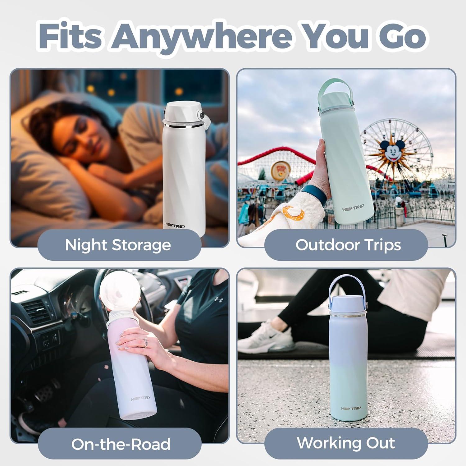 Botella Enfriadora de Leche Materna HEYTRIP 20oz Acero Inoxidable