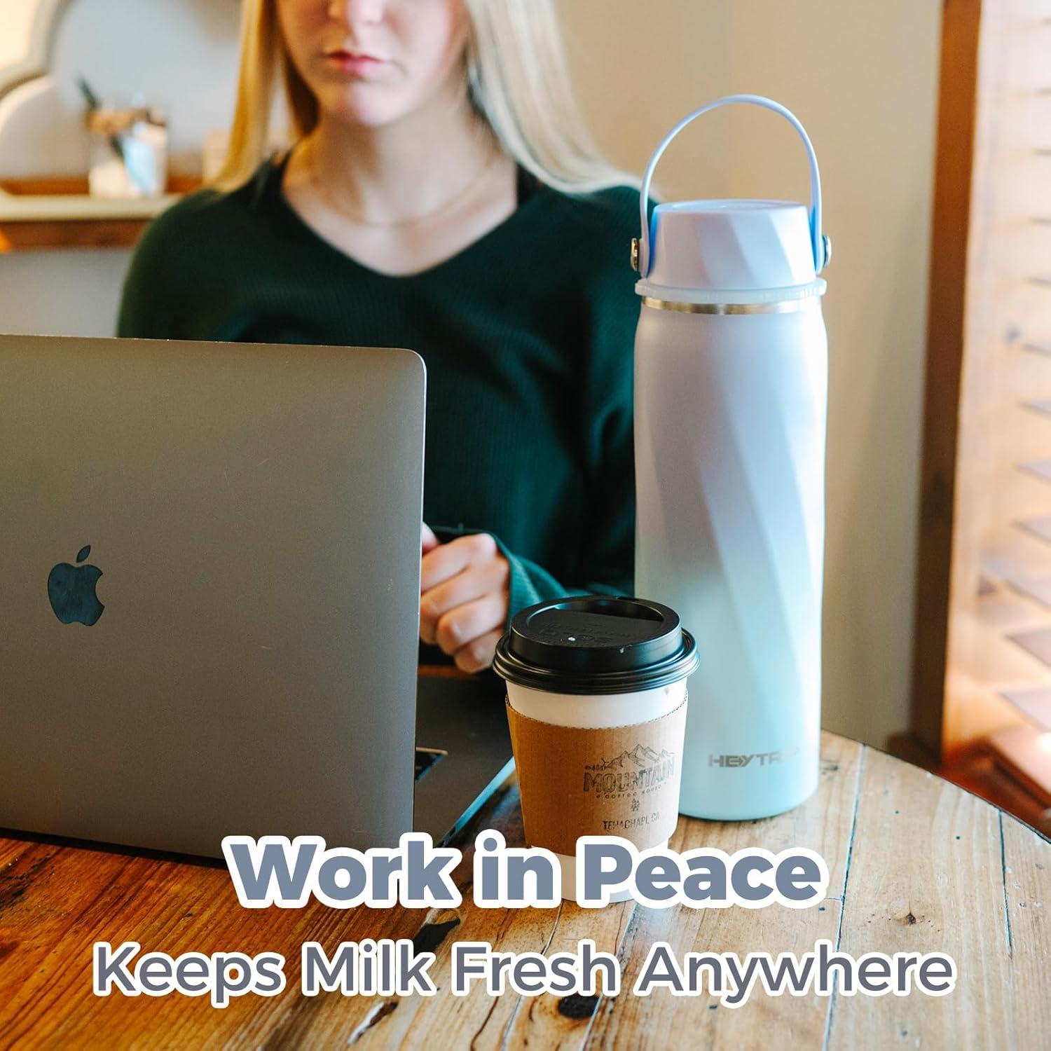 Botella Enfriadora de Leche Materna HEYTRIP 20oz Acero Inoxidable