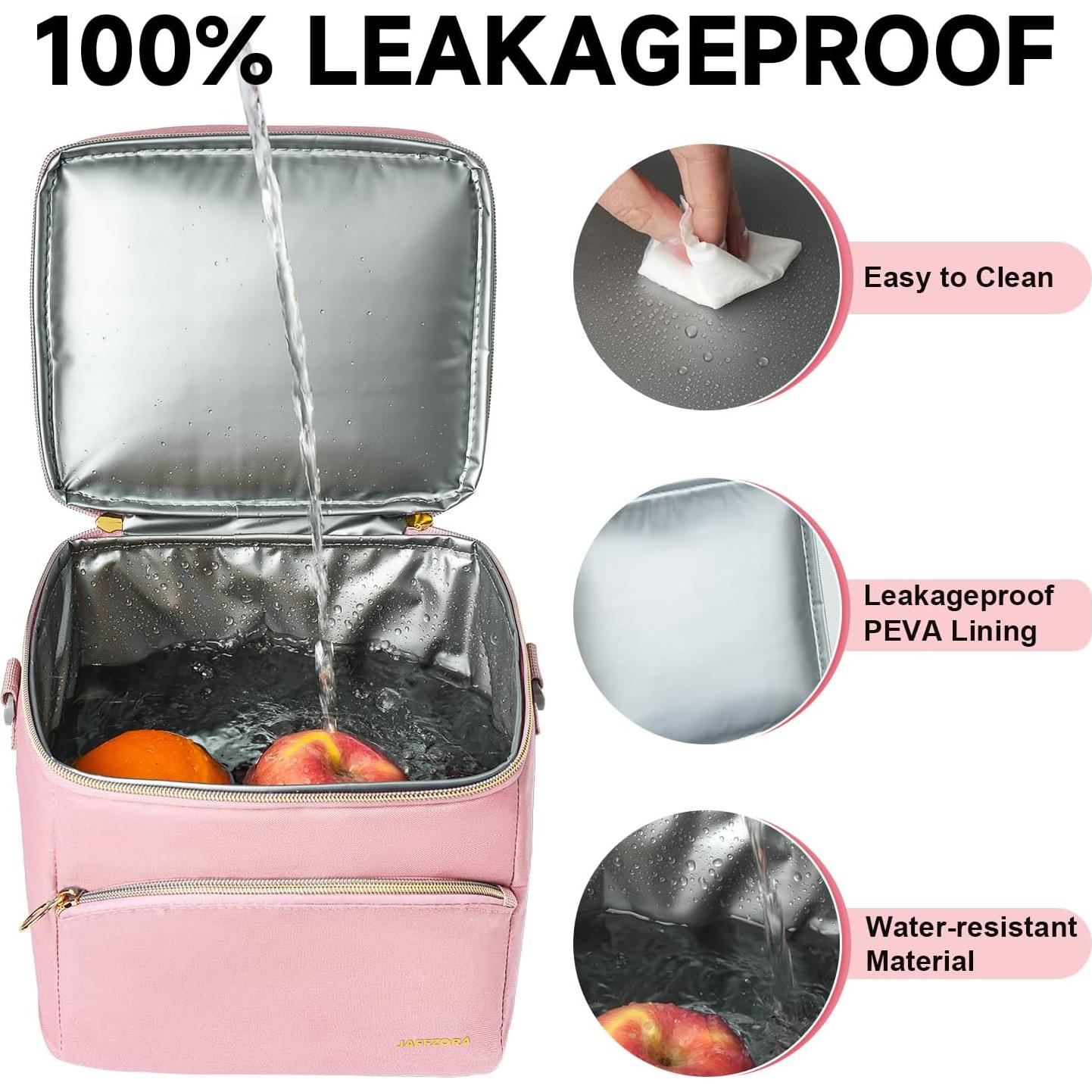 Bolsa Térmica Jaffzora para Leche Materna Rosa 6 Biberones