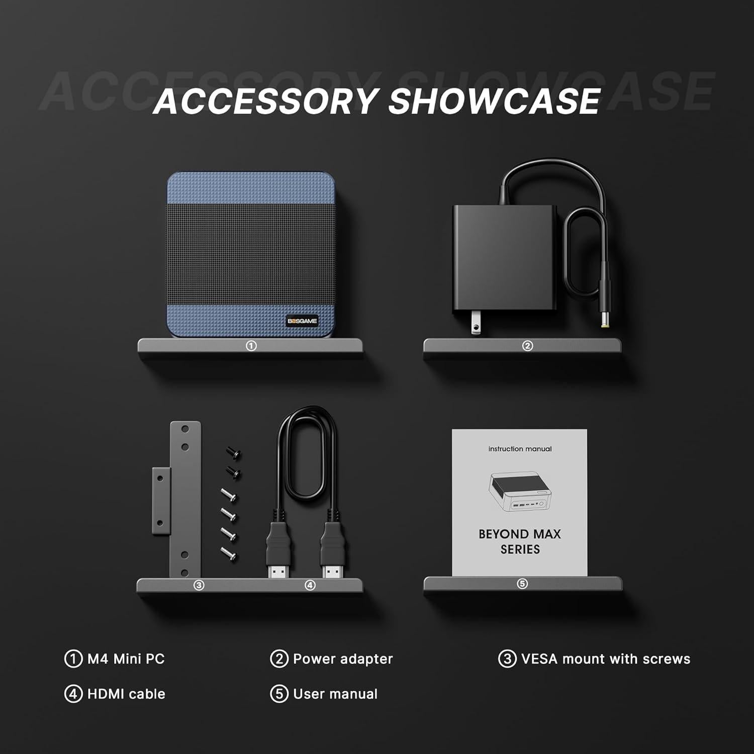 Mini PC BOSGAME M4 Neo Ryzen 7 7840HS 32GB 1TB 4K Triple Pantalla