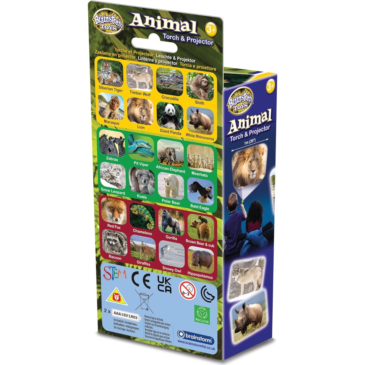 Linterna Proyector de Animales Brainstorm E2012 24 Imágenes