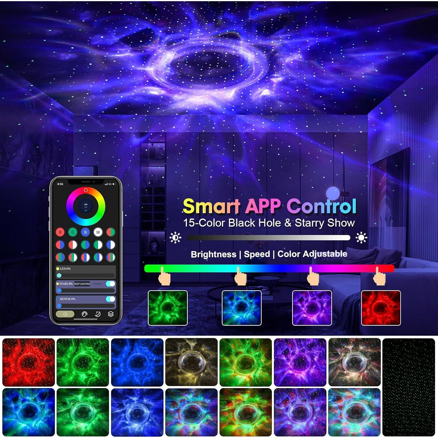 Proyector de Estrellas GCT DQ-M8 con Control Remoto y Temporizador