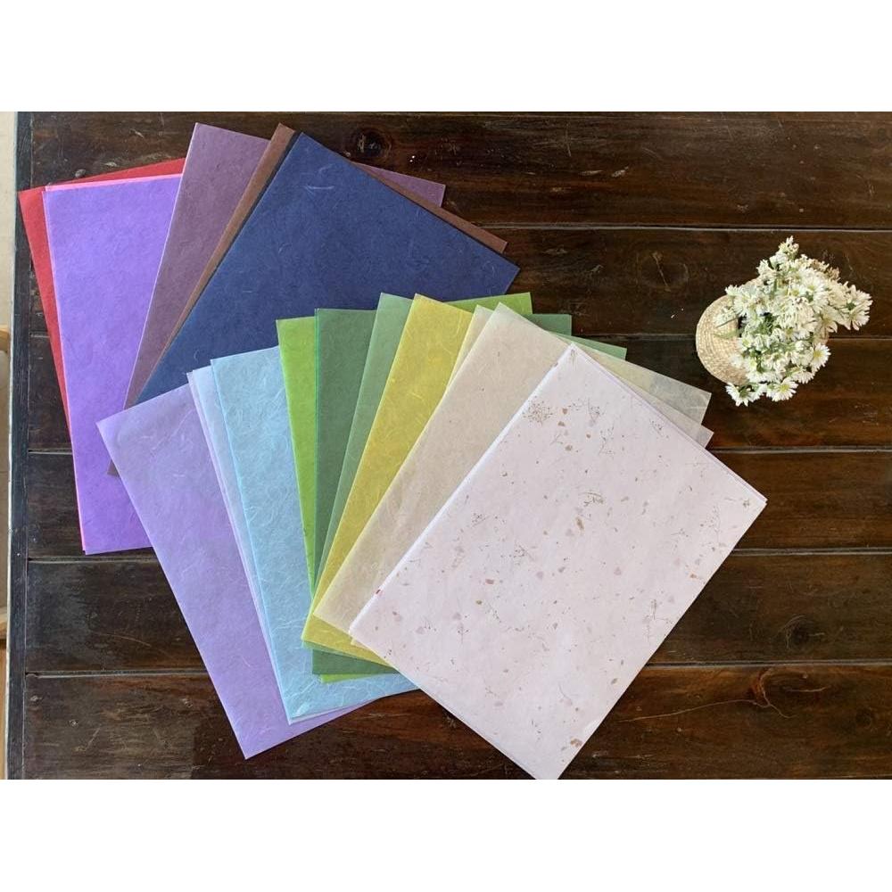 50 Hojas A4 Papel de Morera Colores Mixtos RATREE 888