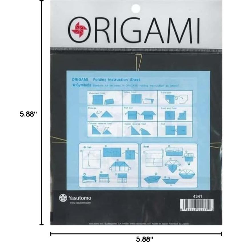 Papel Origami Yuzen 14.92 cm Y&C 12 Piezas Brillantes