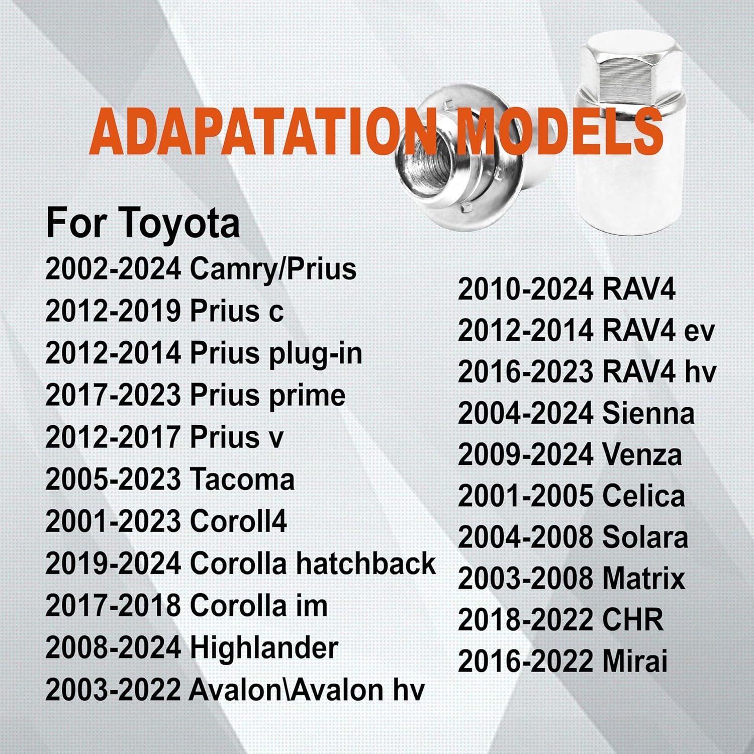 Juego de Tuercas de Bloqueo de Rueda Antirrobo DPHXF M12x1.5