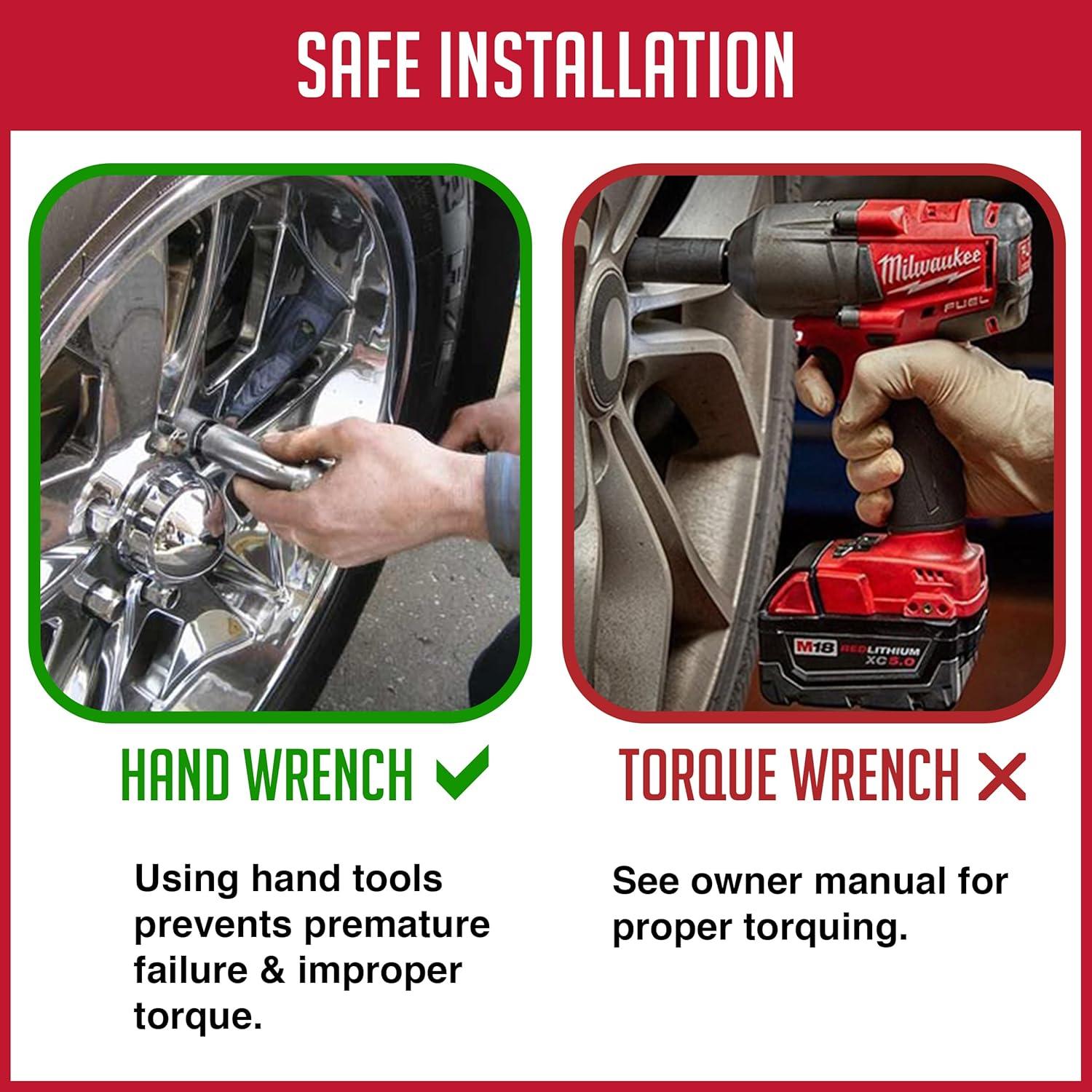 Cerraduras de Rueda 5 Piezas M14 1.5 Acero Negro Partes de Accesorios