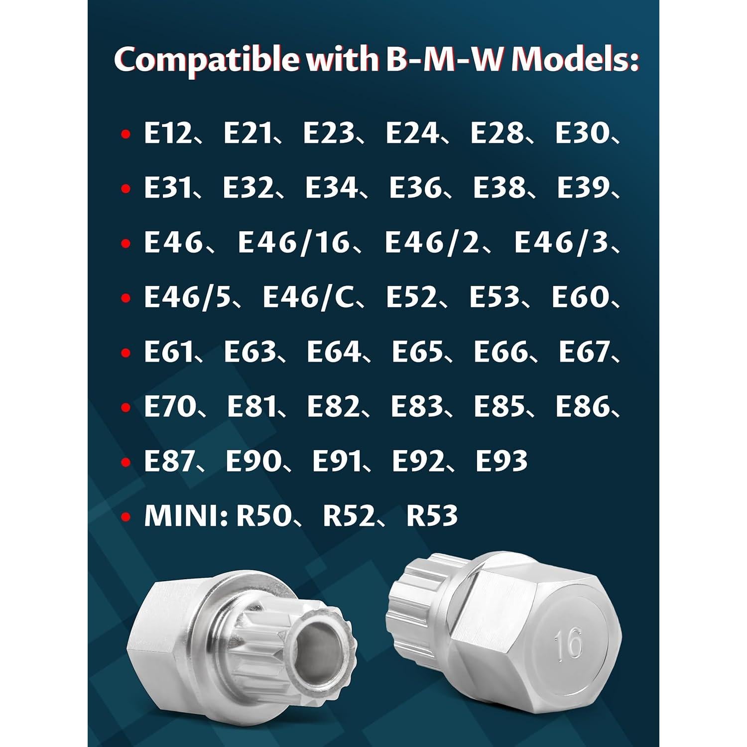 Kit de Eliminación de Bloqueo de Rueda Ntoauto 21 Piezas 12.7mm