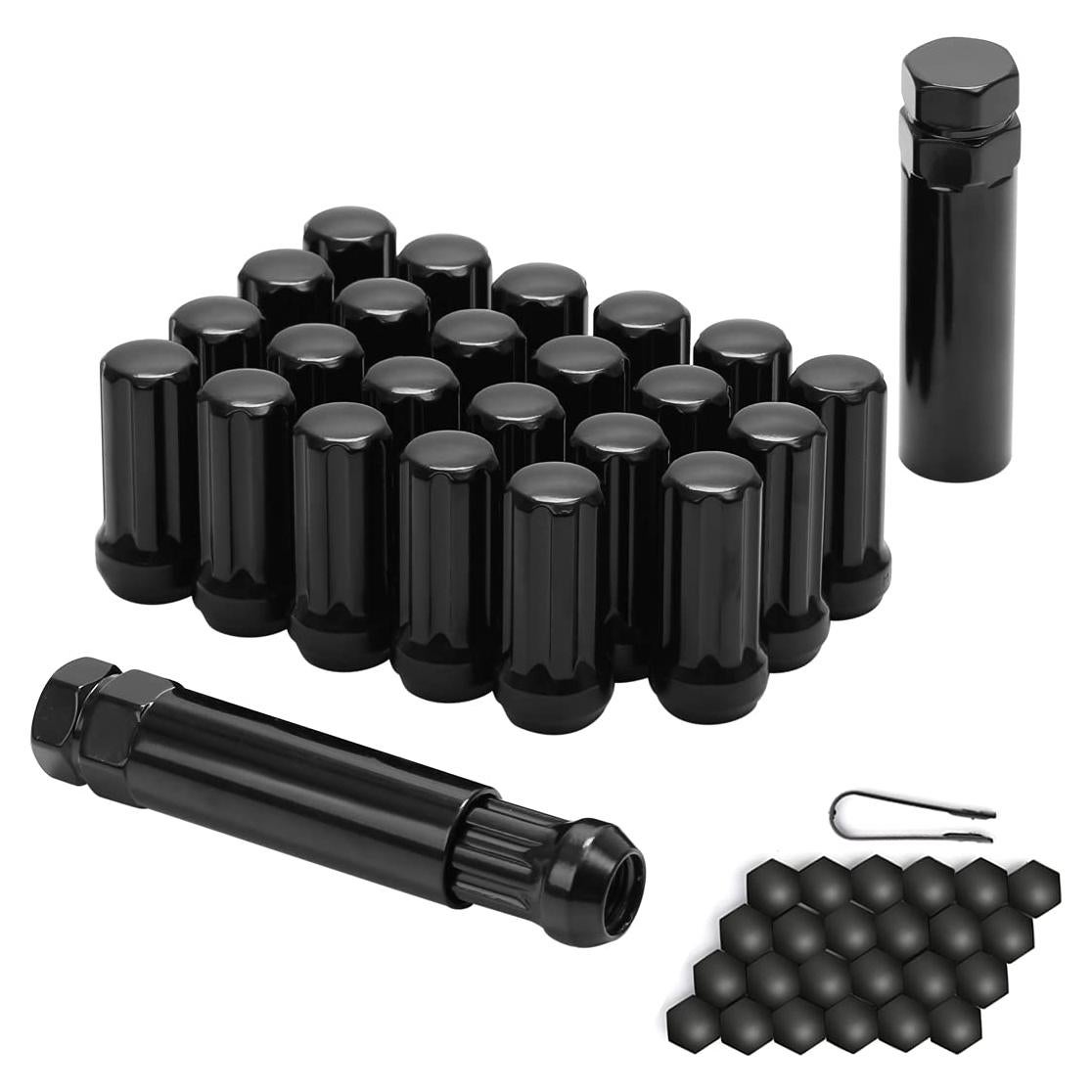 Tuercas de Llantas Acorn ChnewAuto M14x1.5 Negras 51mm - 24 pcs