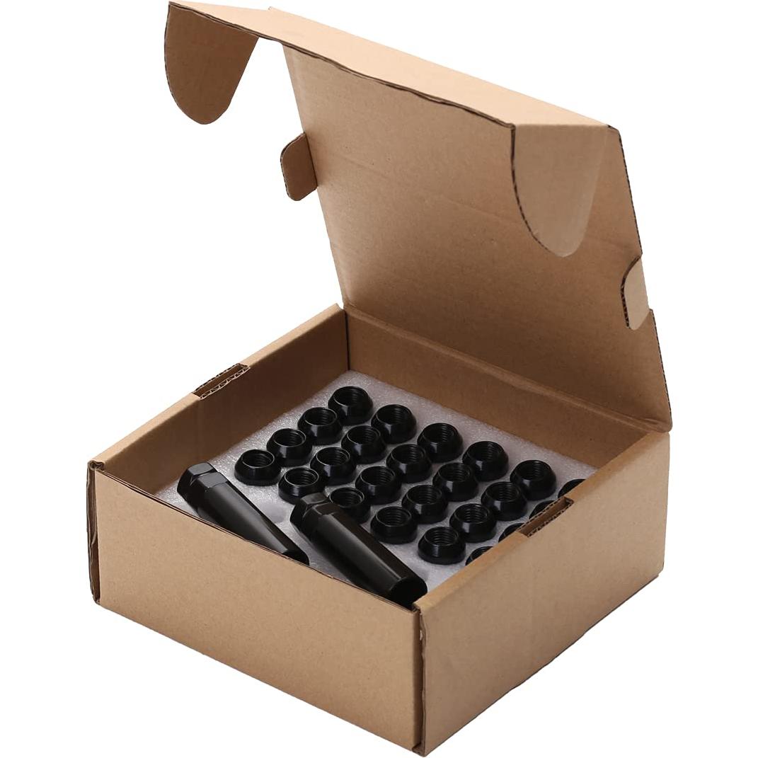 Tuercas de Llantas Acorn ChnewAuto M14x1.5 Negras 51mm - 24 pcs