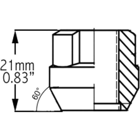 Cerraduras de Rueda Partes de Accesorios de Rueda 9/16"-18 Cromadas