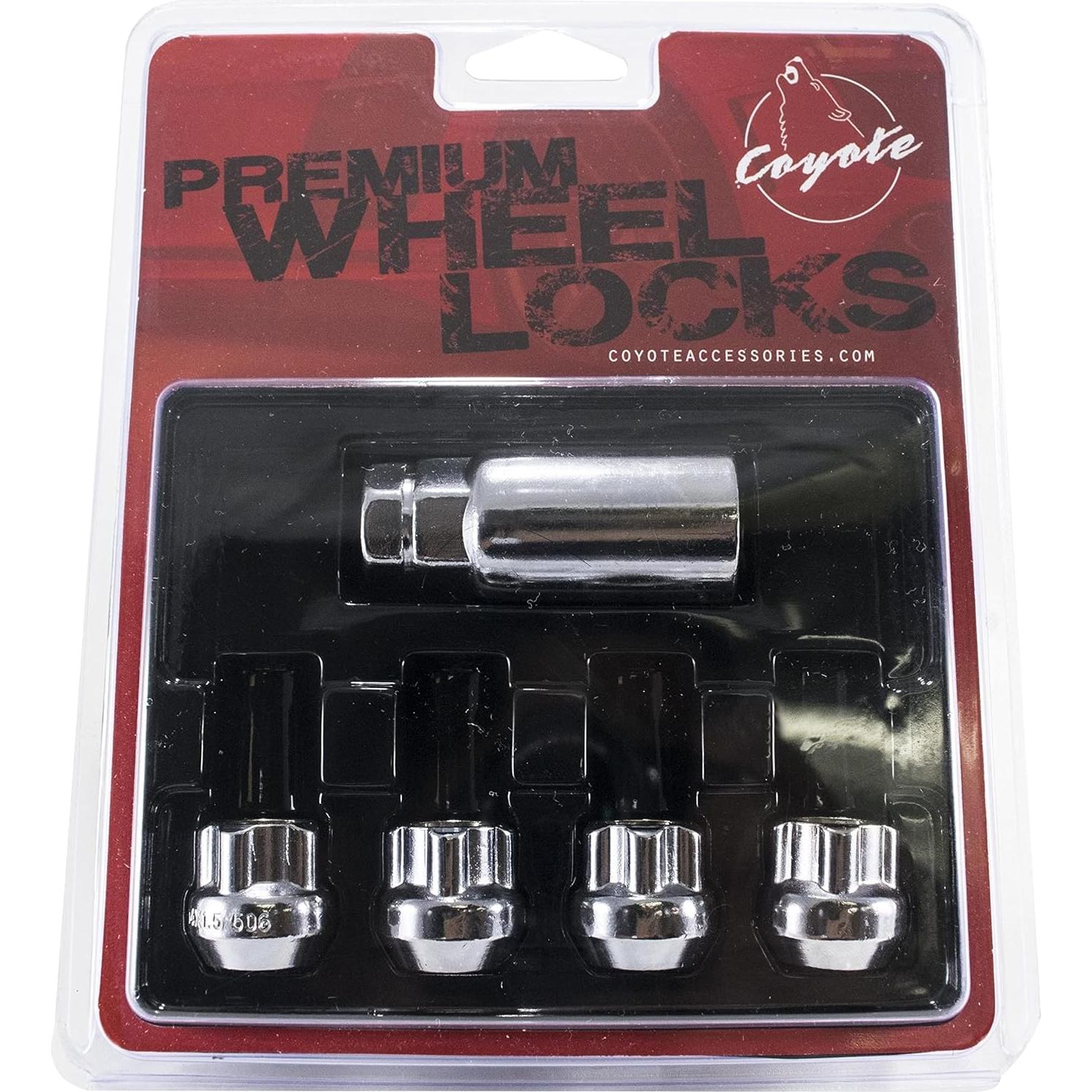 Cerraduras de Rueda Partes de Accesorios de Rueda 9/16"-18 Cromadas