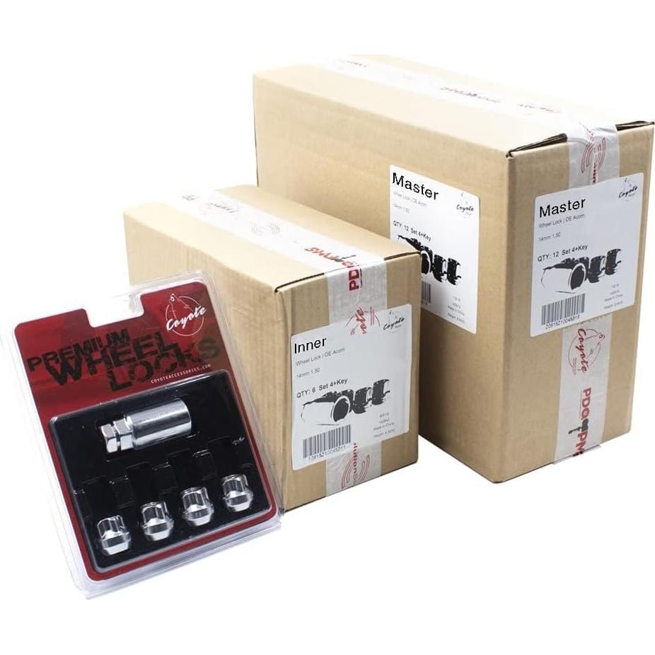 Cerraduras de Rueda Partes de Accesorios de Rueda 9/16"-18 Cromadas