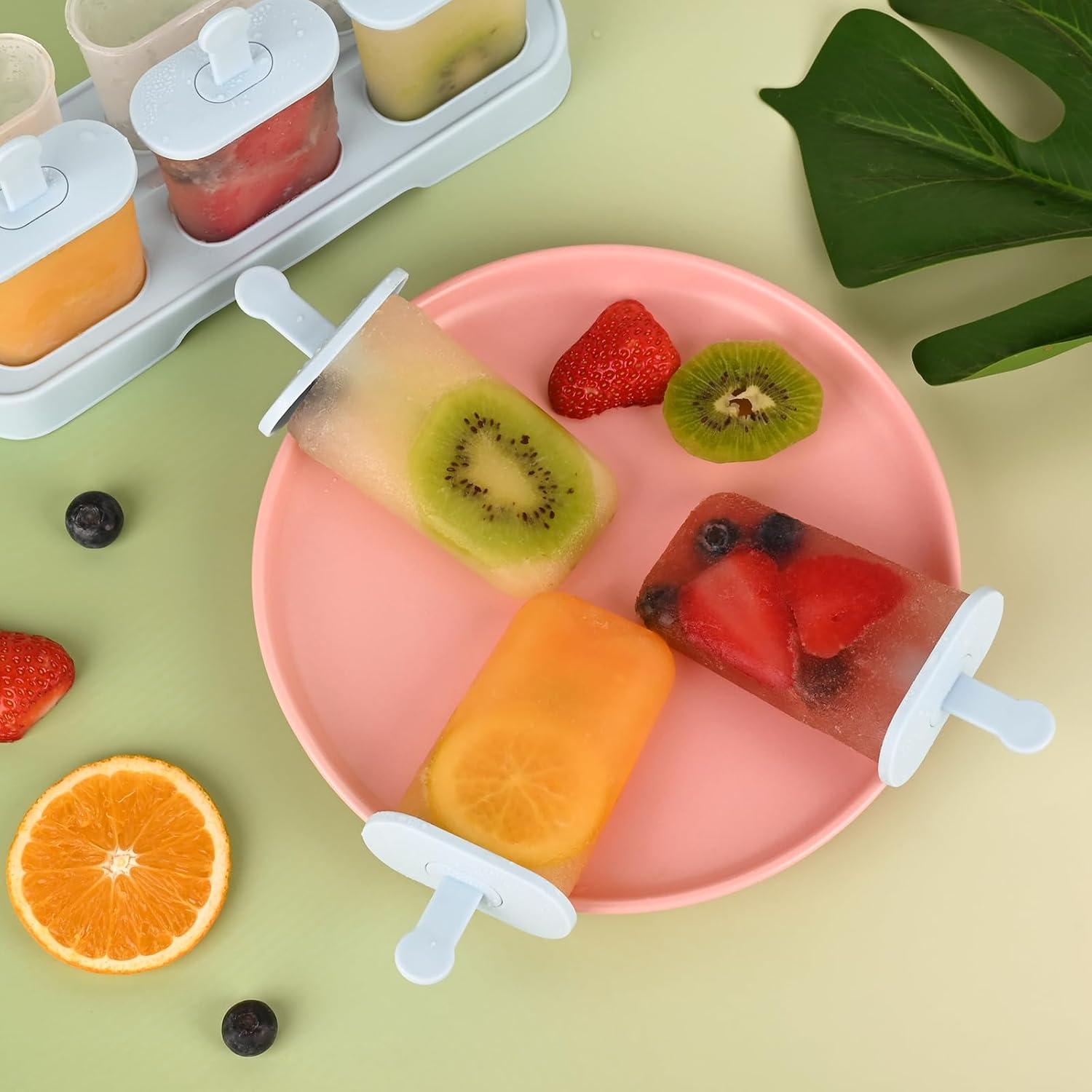 Moldes para Paletas WMKGG 6 PCS Azul con Palitos y Base