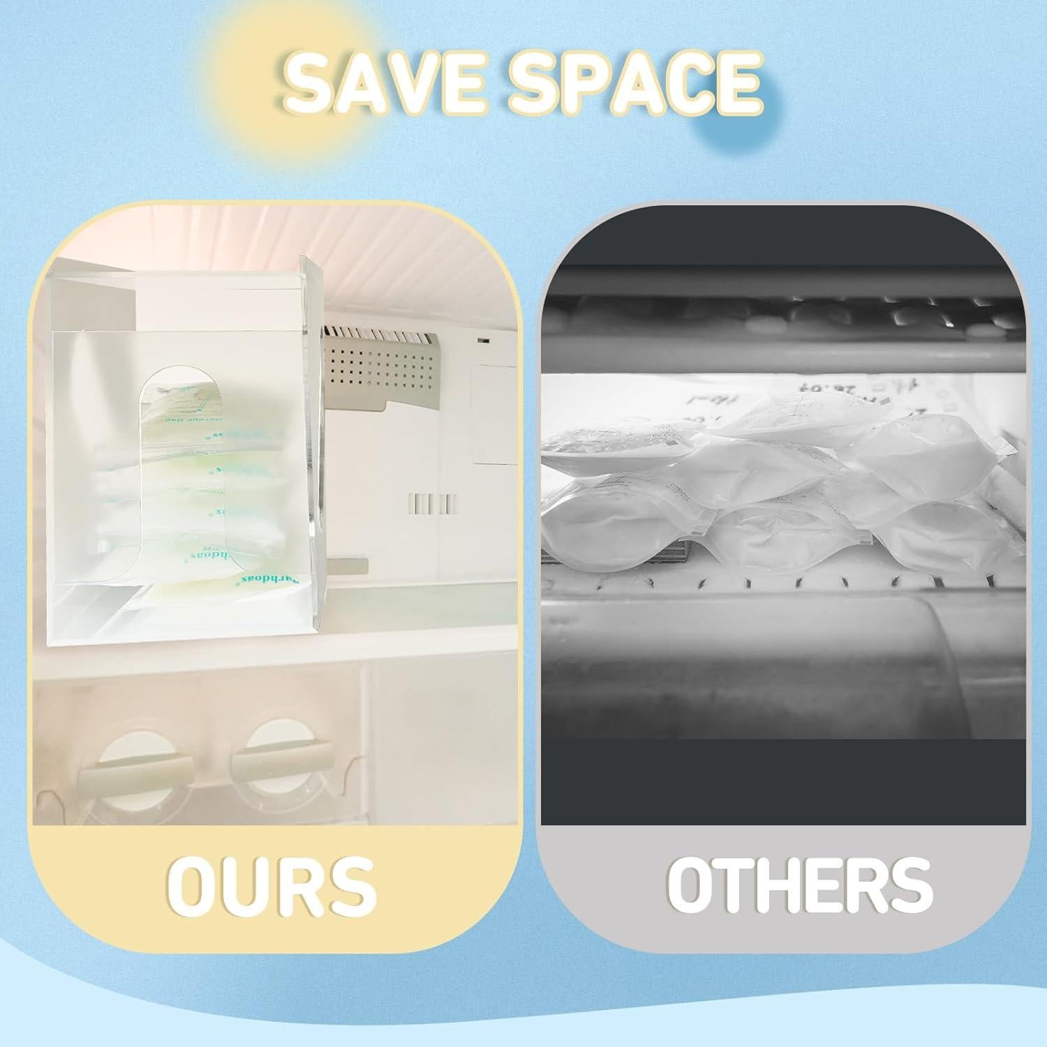 Organizador de Almacenamiento de Leche Materna Hushee 6 Pcs 50.8x30.5 cm