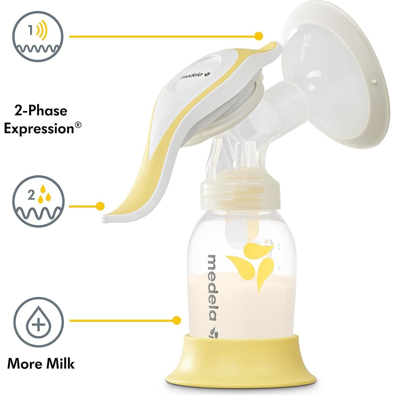 Extractor de Leche Manual Medela Harmony + Colector Silicona