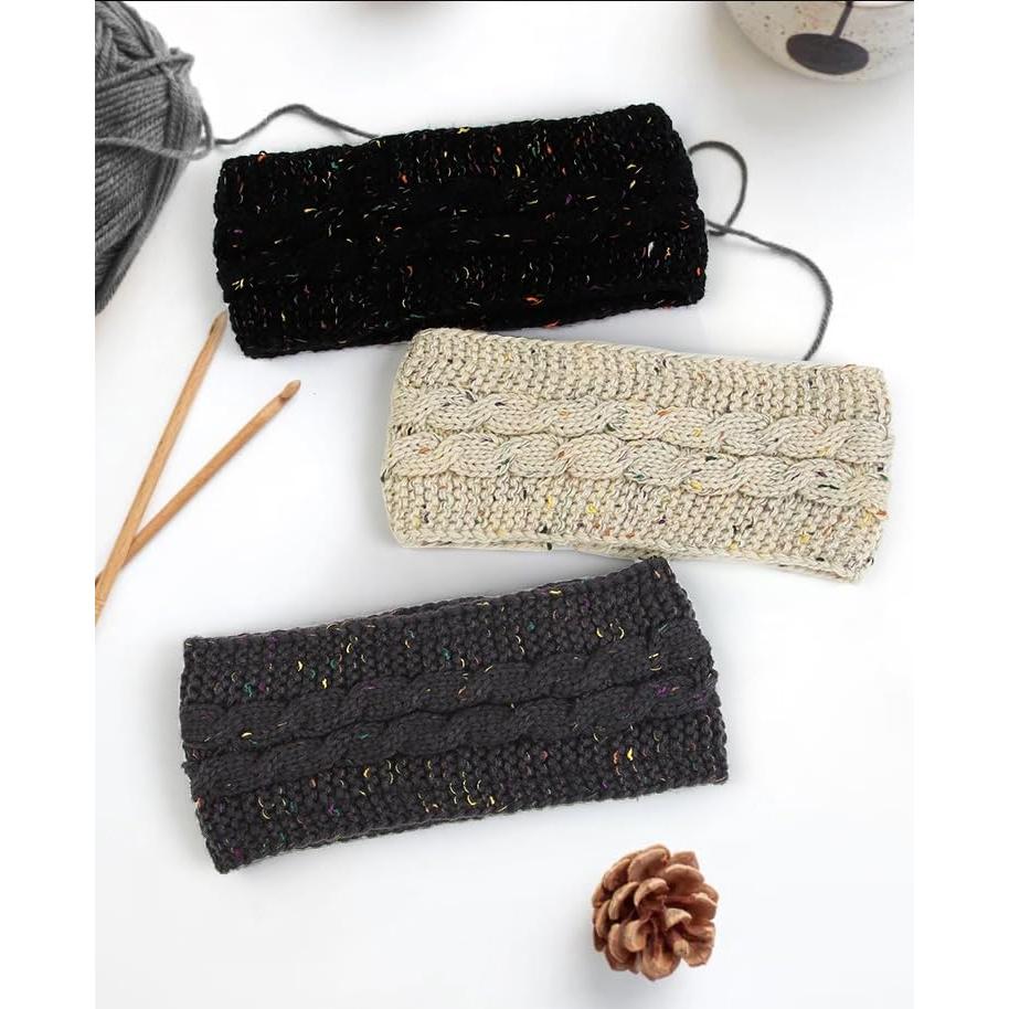 Diademas de Invierno Huachi para Mujeres - Forro Polar, 3 Colores