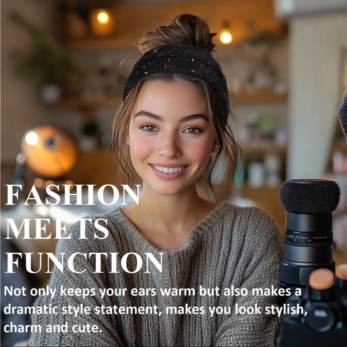 Diademas de Invierno Huachi para Mujeres - Forro Polar, 3 Colores