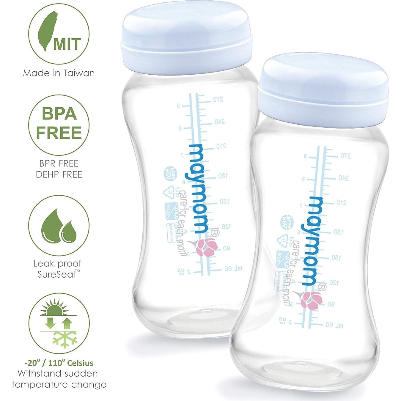 Botellas de Almacenamiento de Leche Maymom 4pc 280ml BPA Free