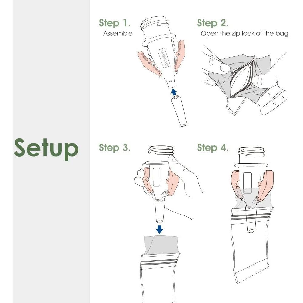 Adaptadores de bolsa de leche materna Maymom X029.3G-2Mba