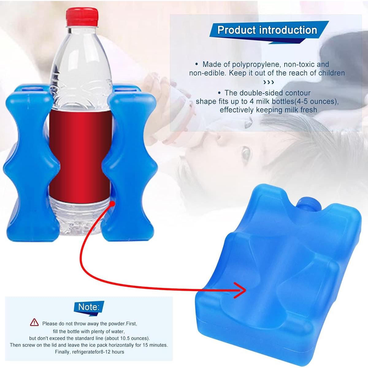 Paquete de Hielo Reutilizable WYKOO para Leche Materna - 3 Unidades