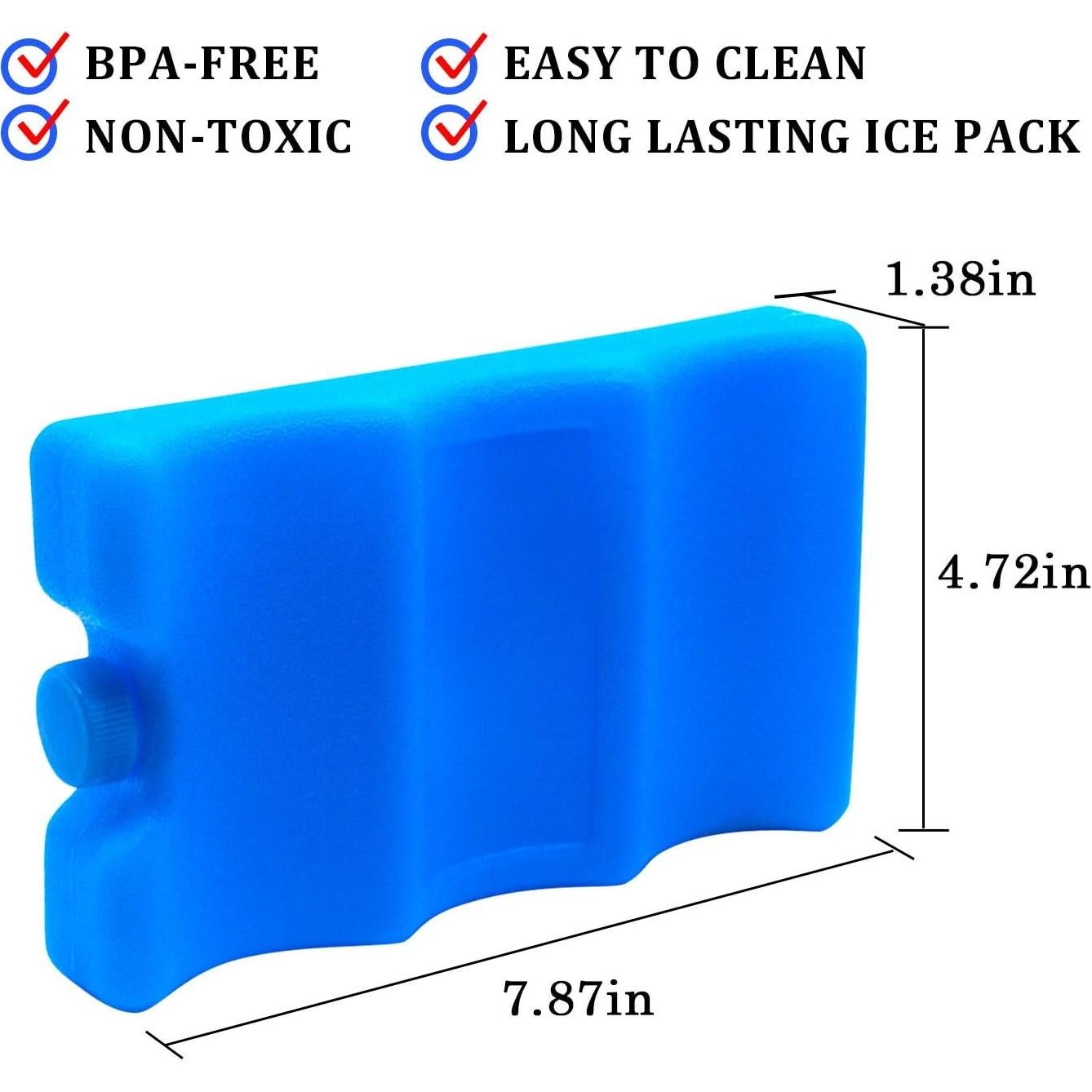 Paquete de Hielo Reutilizable JMEXSUSS 2 Unidades 20x3.5x12cm