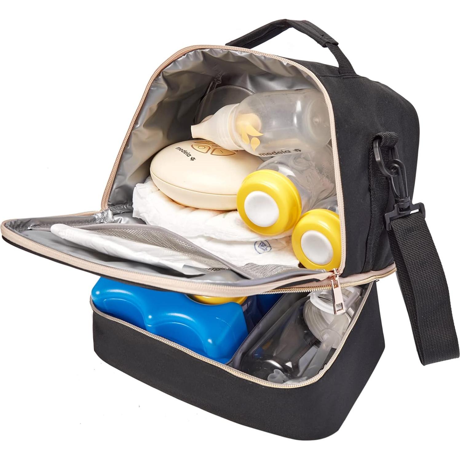 Bolsa de Enfriamiento para Leche Materna MOMIGO - Negro