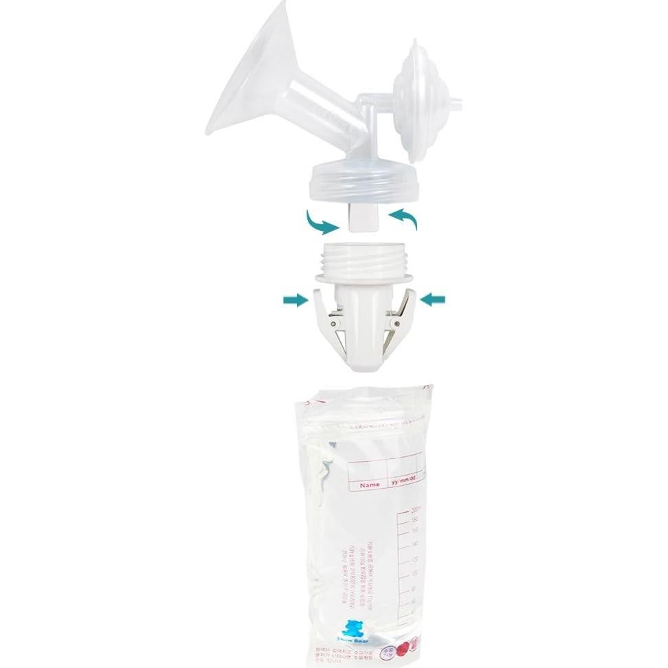 Adaptador para bolsas de leche materna PumpMom - Compatible con Avent y Spectra