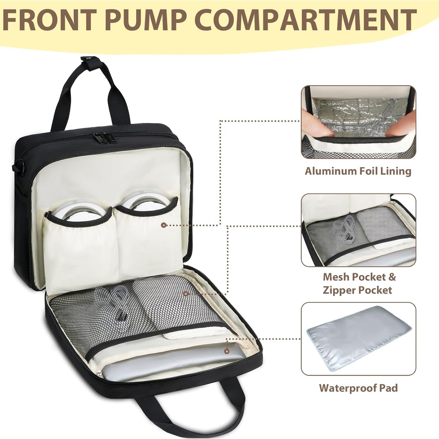 Bolsa de Enfriamiento para Biberones Mancro Negra 9Oz