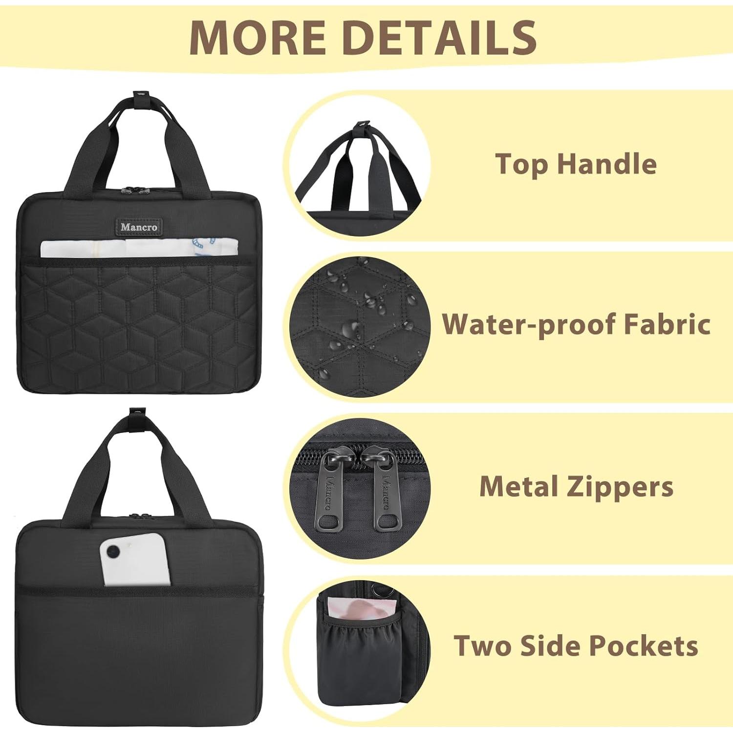 Bolsa de Enfriamiento para Biberones Mancro Negra 9Oz