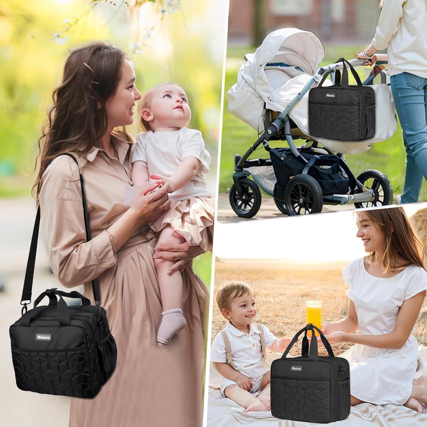 Bolsa de Enfriamiento para Biberones Mancro Negra 9Oz