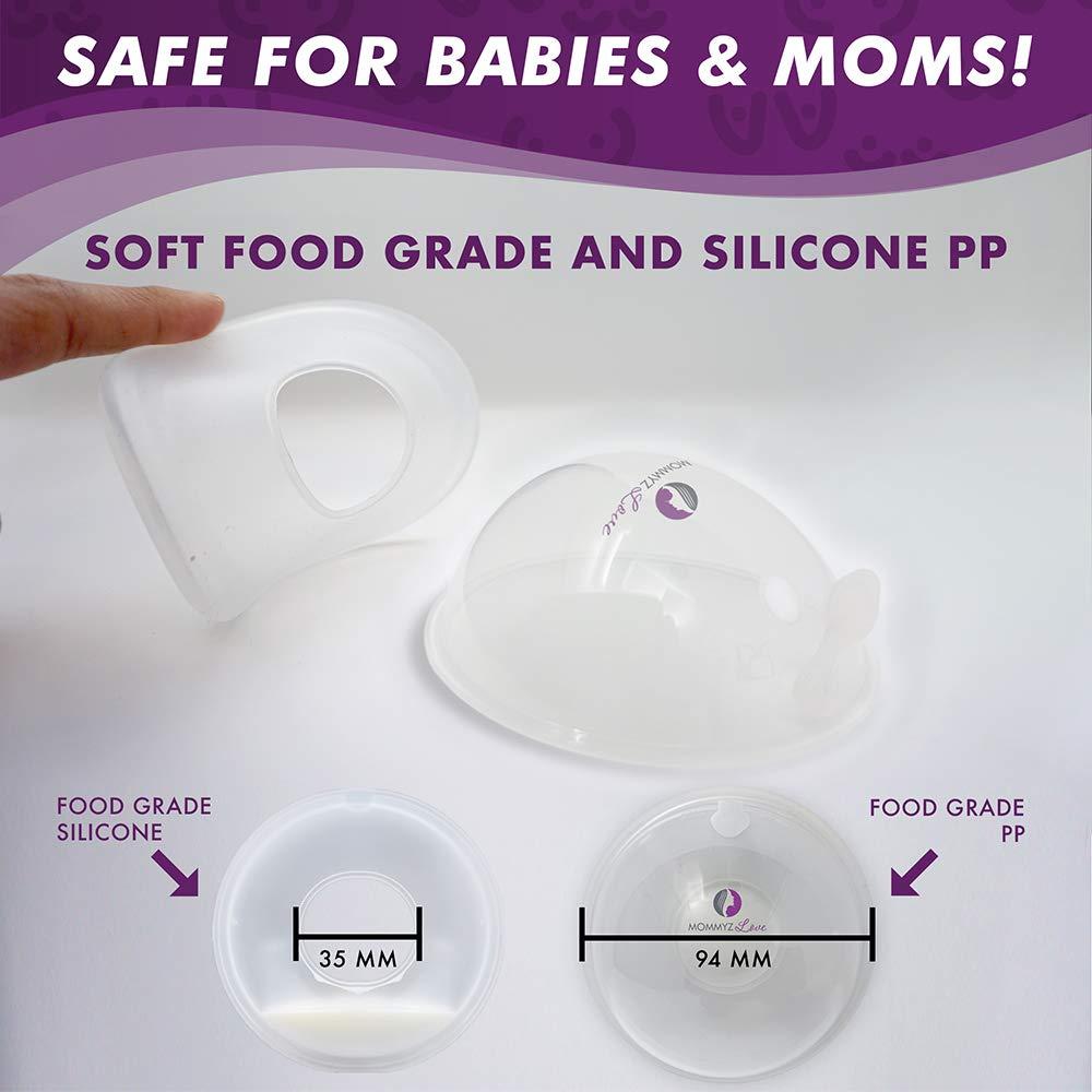 Conchas de Leche Materna Mommyz con Tapones - 2 Paquete