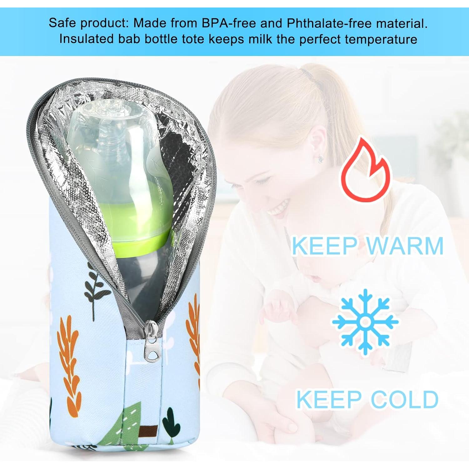 Bolsa Térmica Aislante Accmor para Botellas de Bebé Bosque