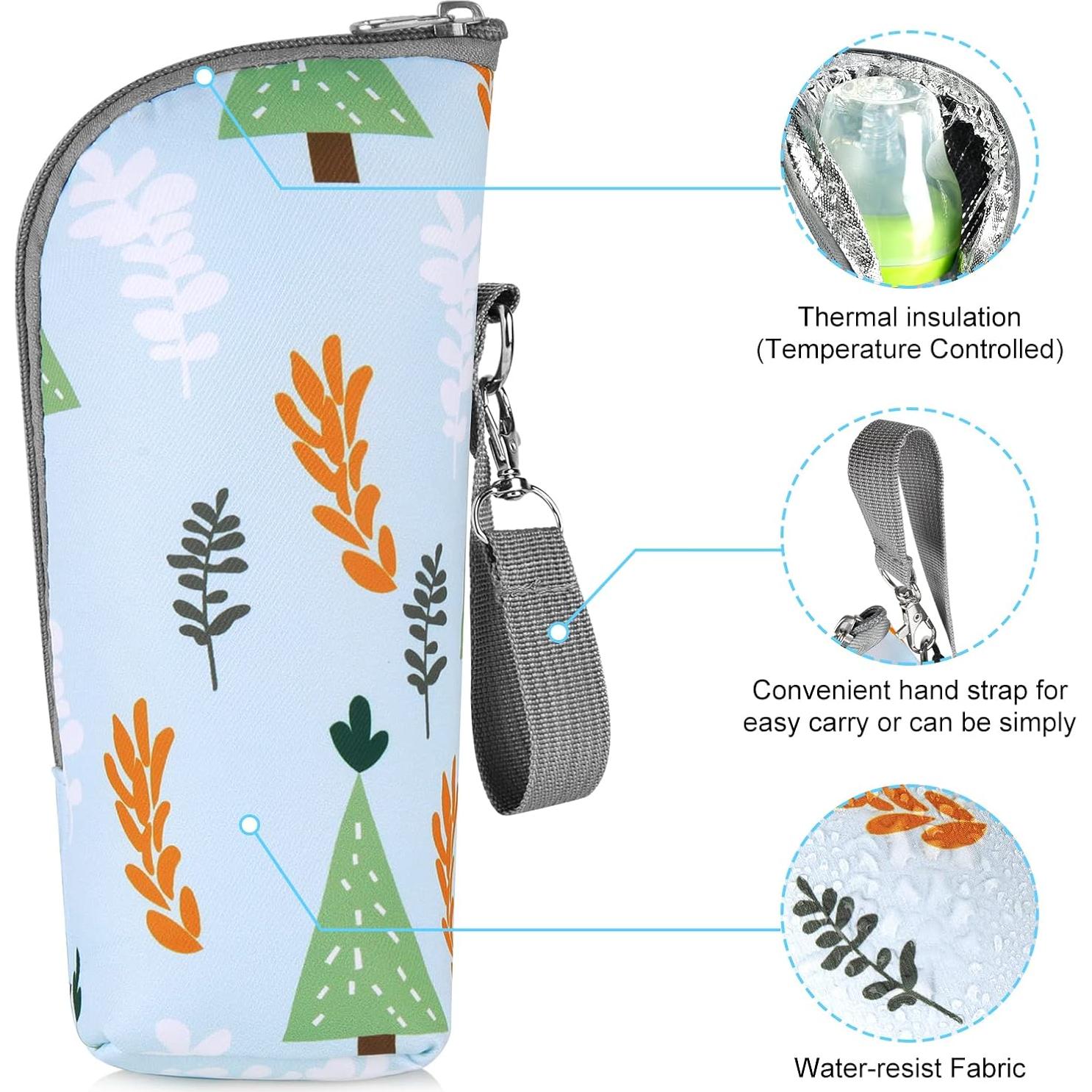 Bolsa Térmica Aislante Accmor para Botellas de Bebé Bosque