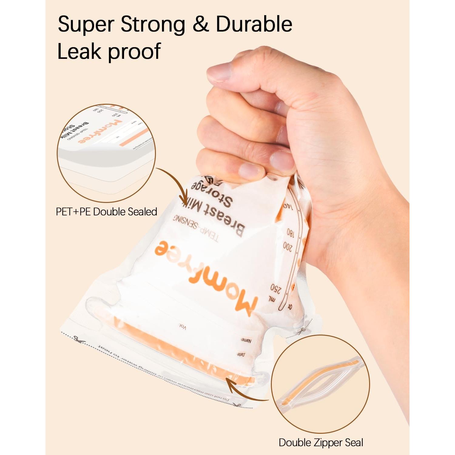 Bolsas de Almacenamiento de Leche Materna Momfree 60PCS