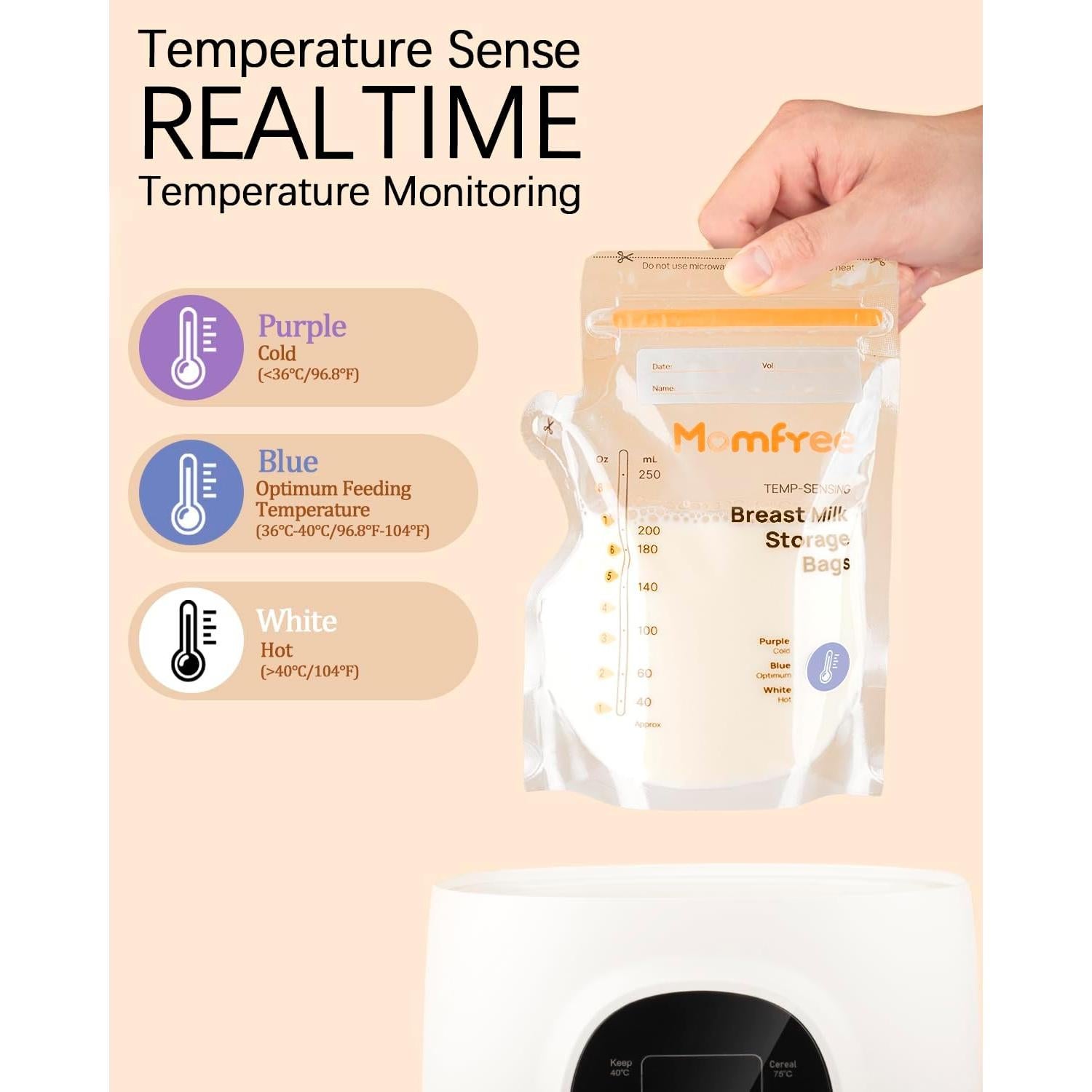 Bolsas de Almacenamiento de Leche Materna Momfree 60PCS