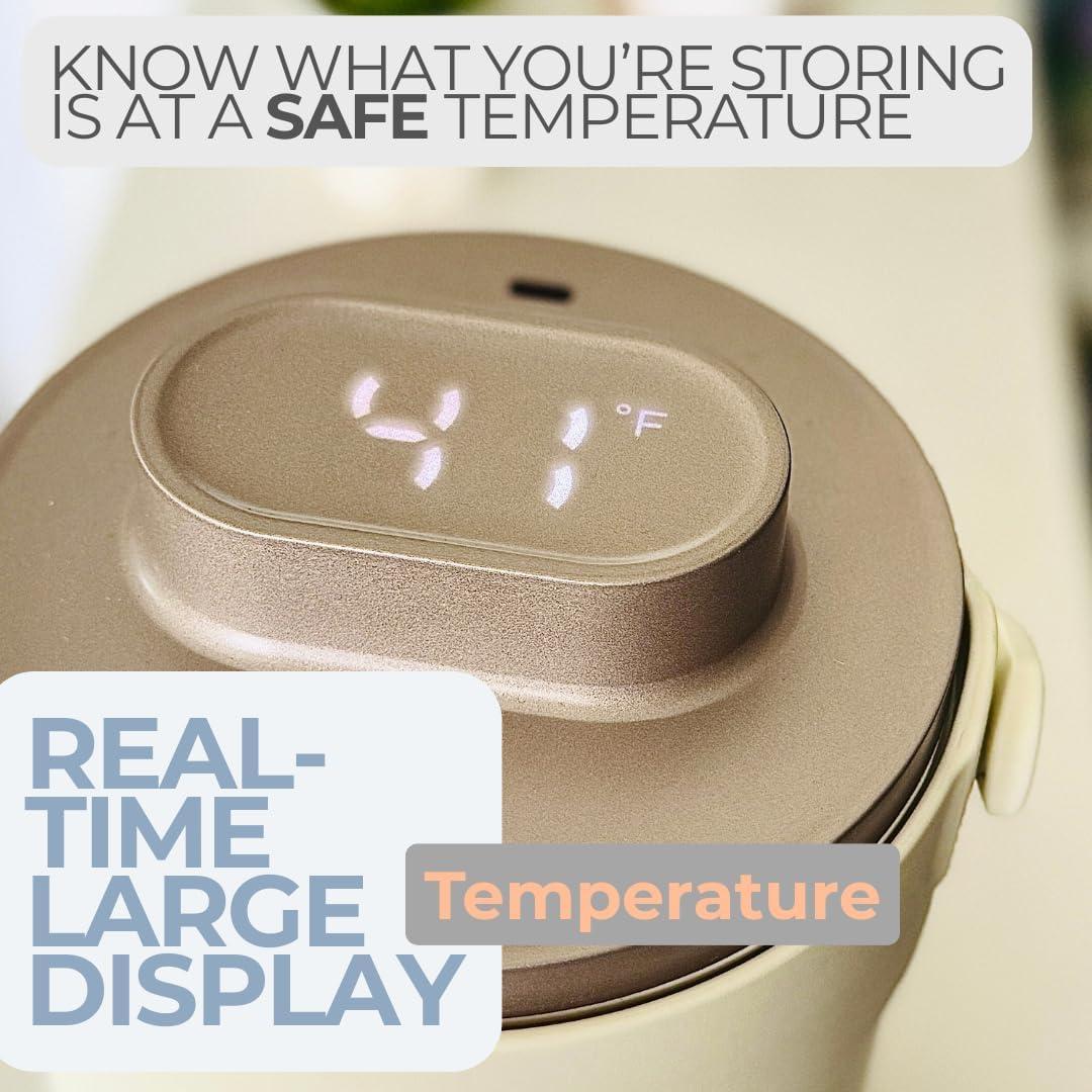 Enfriador Portátil Babytop 2L Acero Inoxidable Pantalla Digital