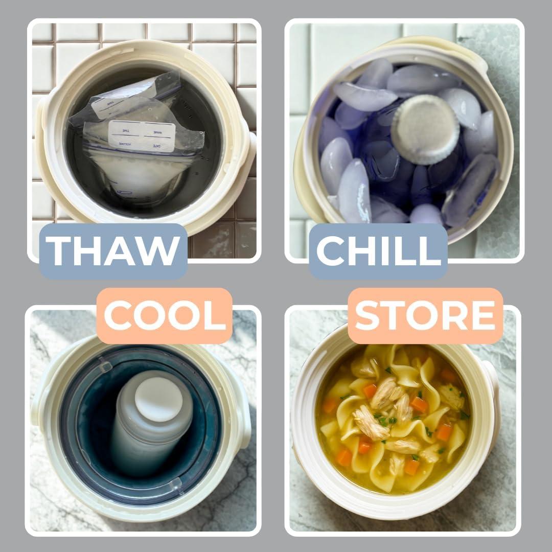 Enfriador Portátil Babytop 2L Acero Inoxidable Pantalla Digital