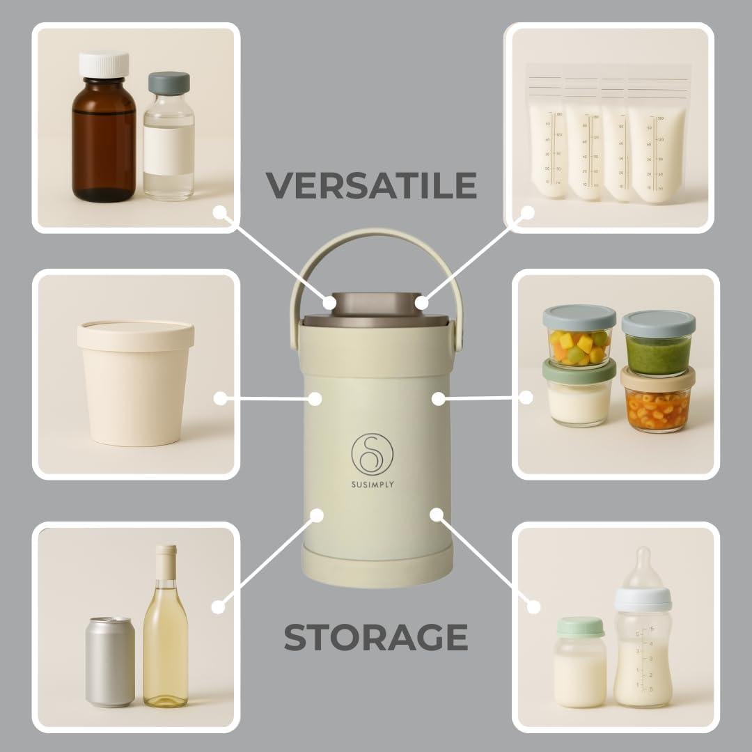 Enfriador Portátil Babytop 2L Acero Inoxidable Pantalla Digital