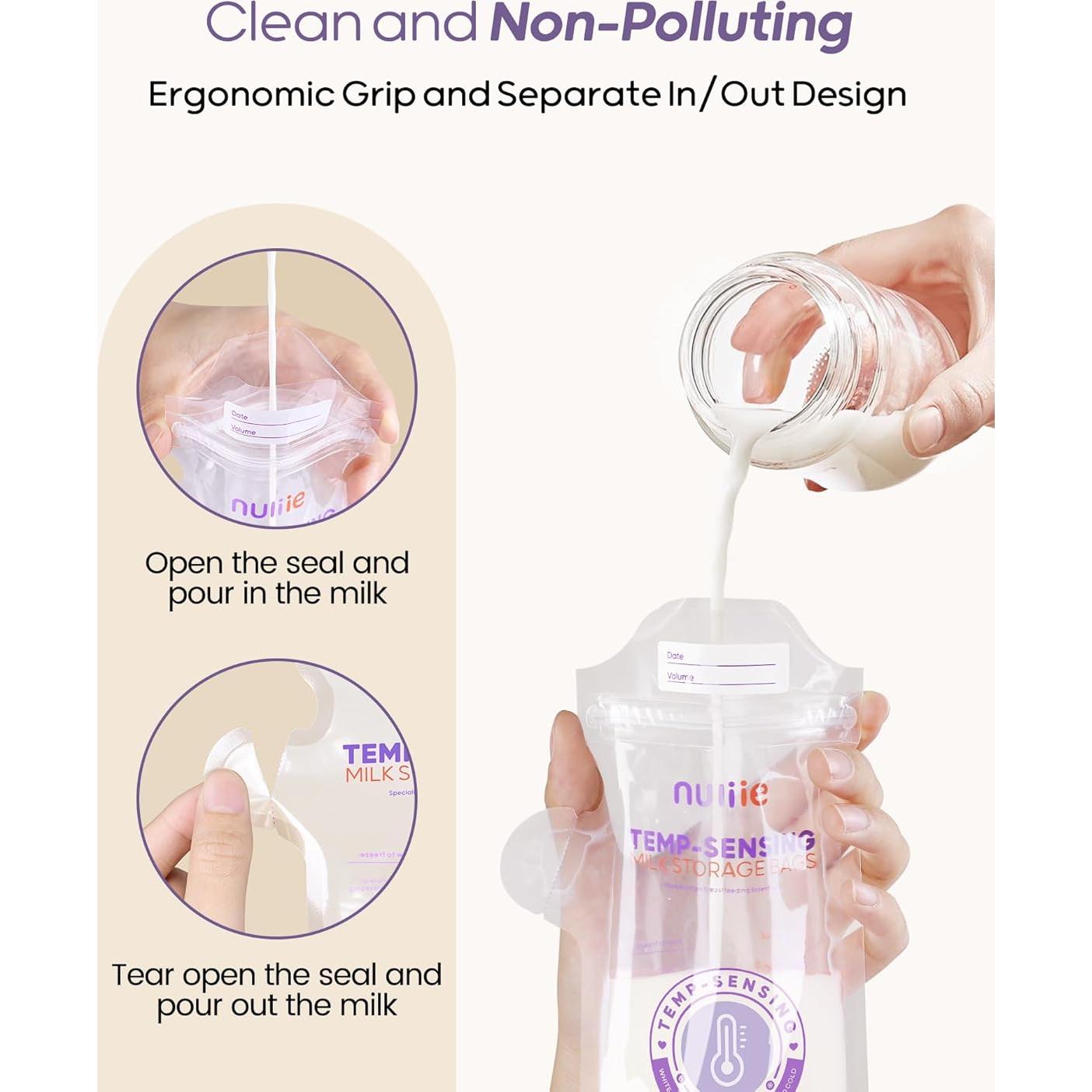 Bolsas de Almacenamiento de Leche Materna Nuliie 240pcs 6oz
