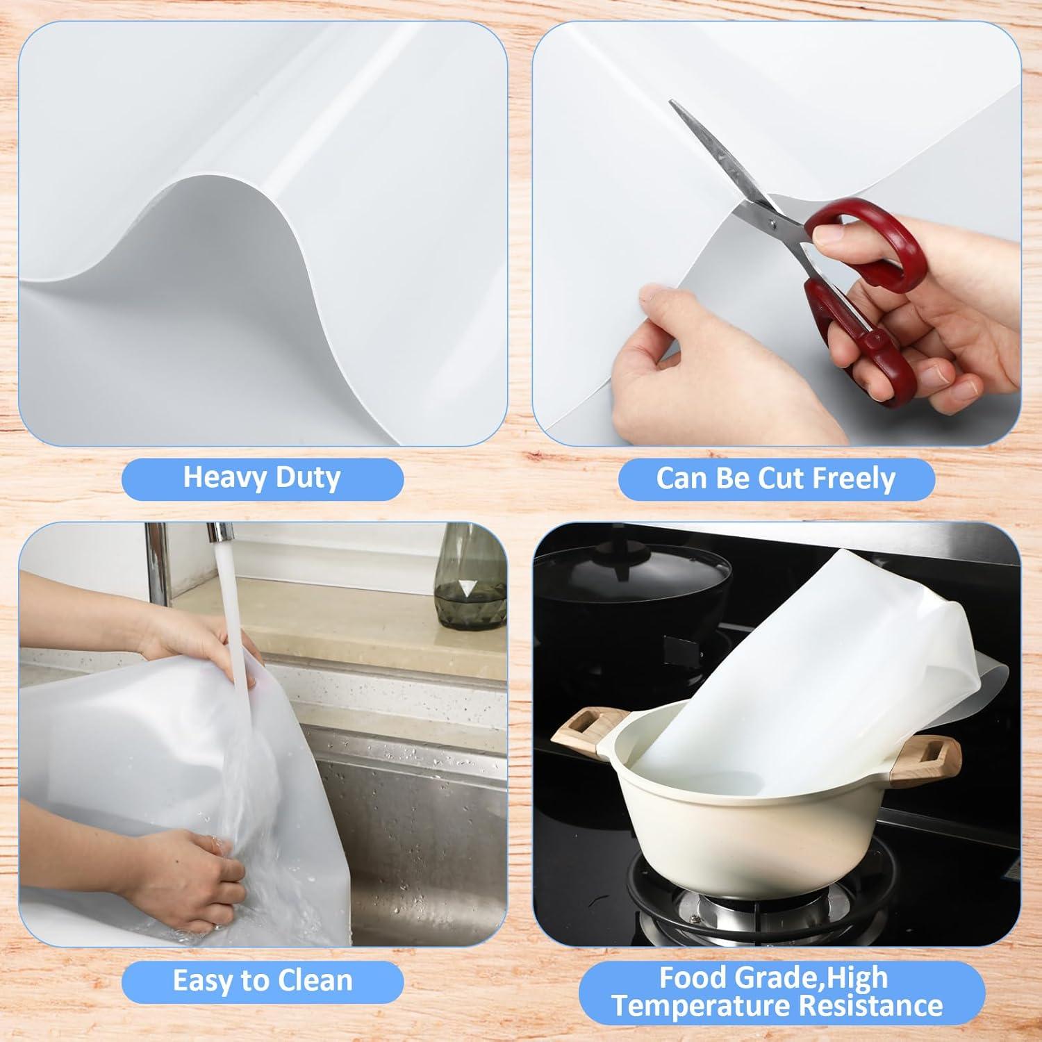 Hushee Tapete de Silicona Extra Grande 61x91.5cm Blanco