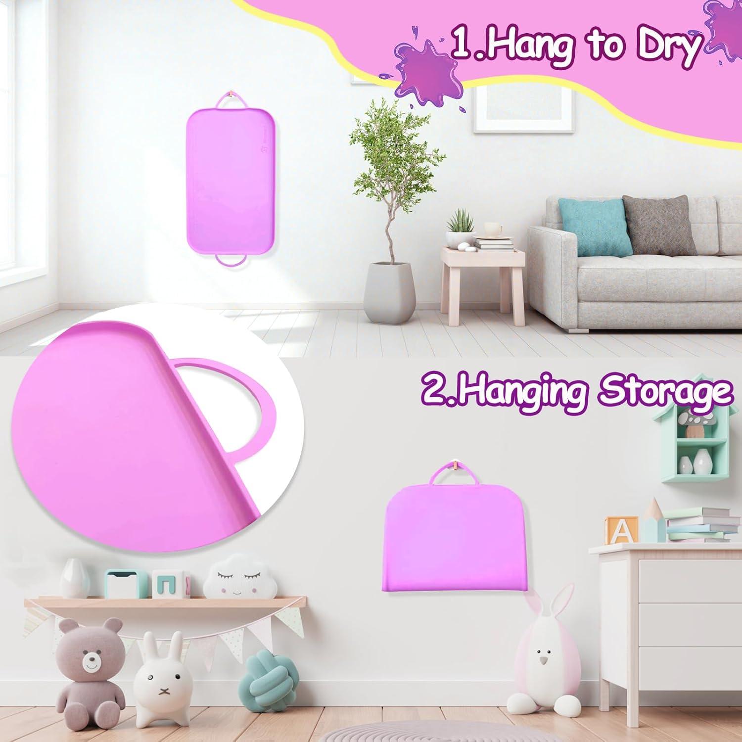 Alfombrilla de Silicona Effidula 66x41cm Rosa para Manualidades