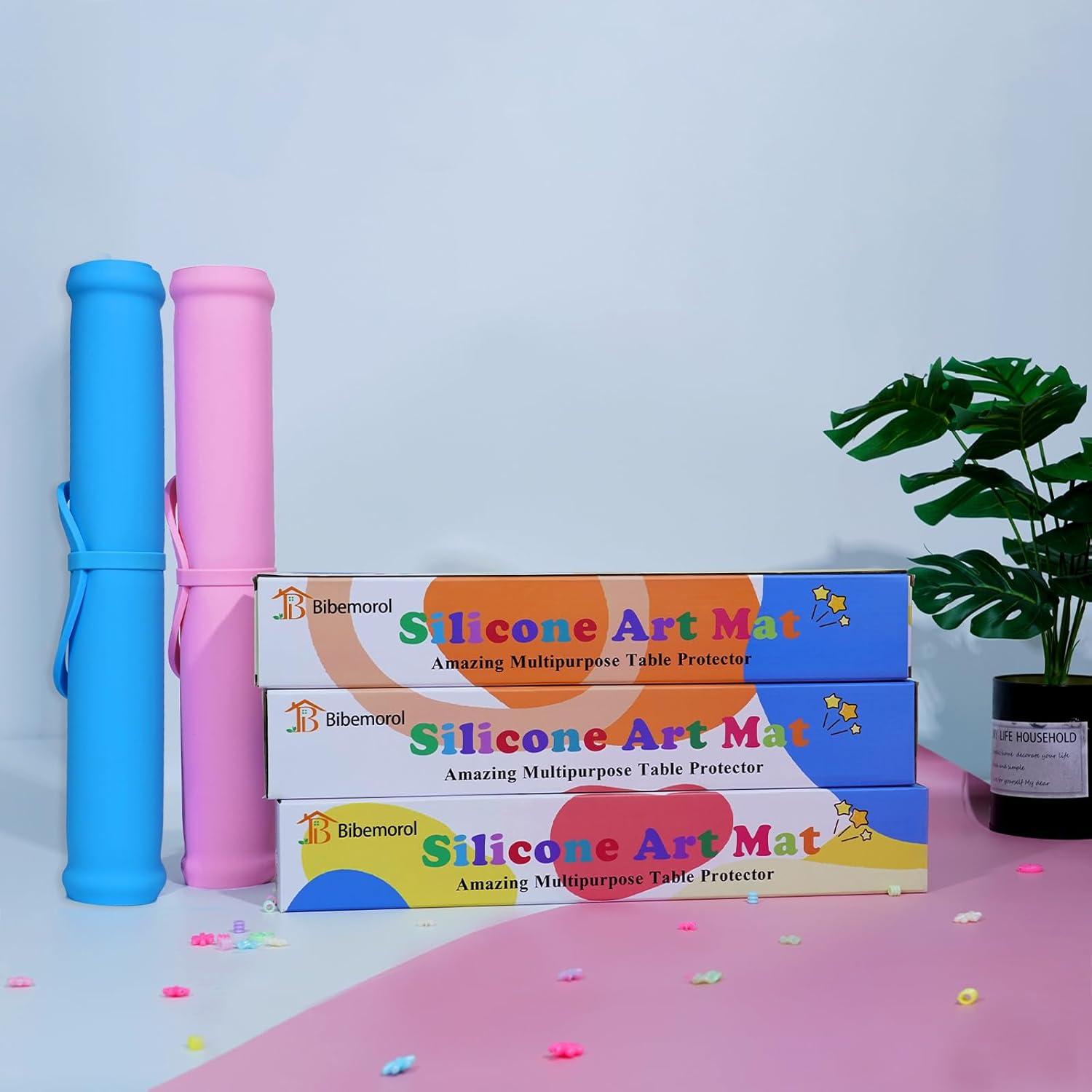 Alfombrilla de Silicona Effidula 66x41cm Rosa para Manualidades