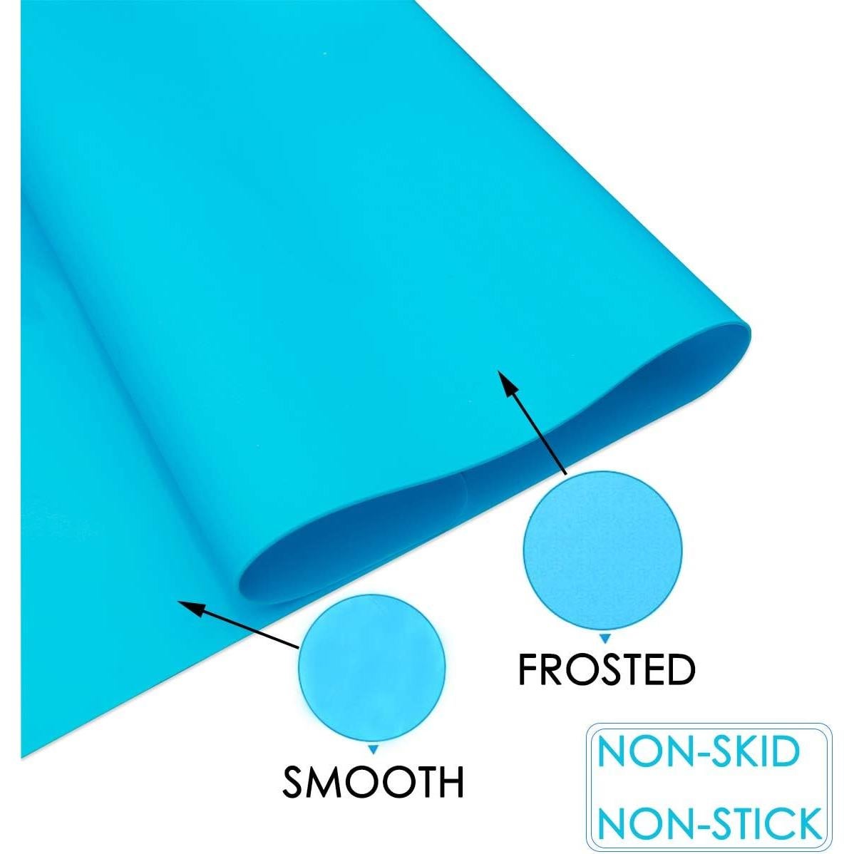 Manta de Silicona Grande Moukiween 65x45cm Azul Antiadherente