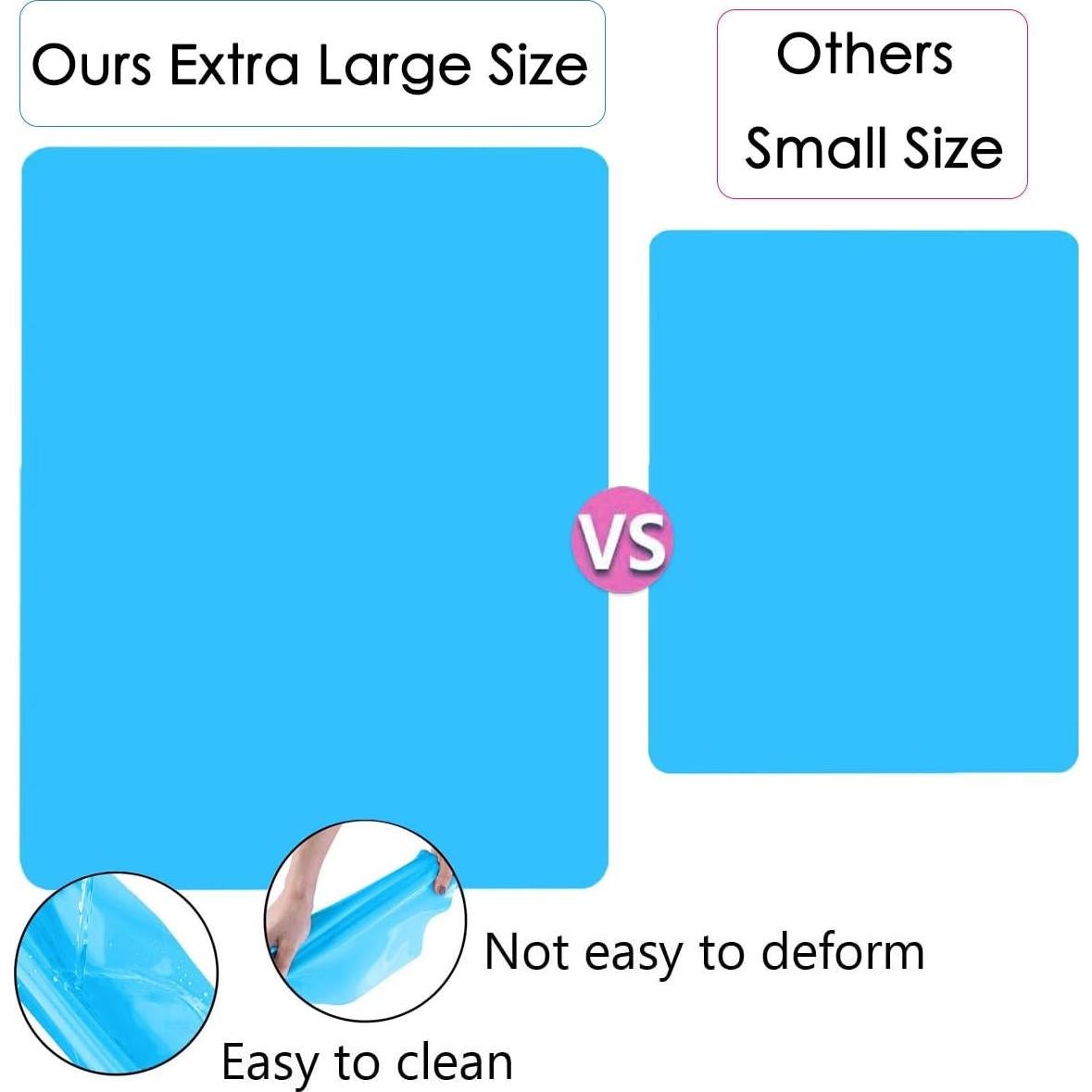 Manta de Silicona Grande Moukiween 65x45cm Azul Antiadherente