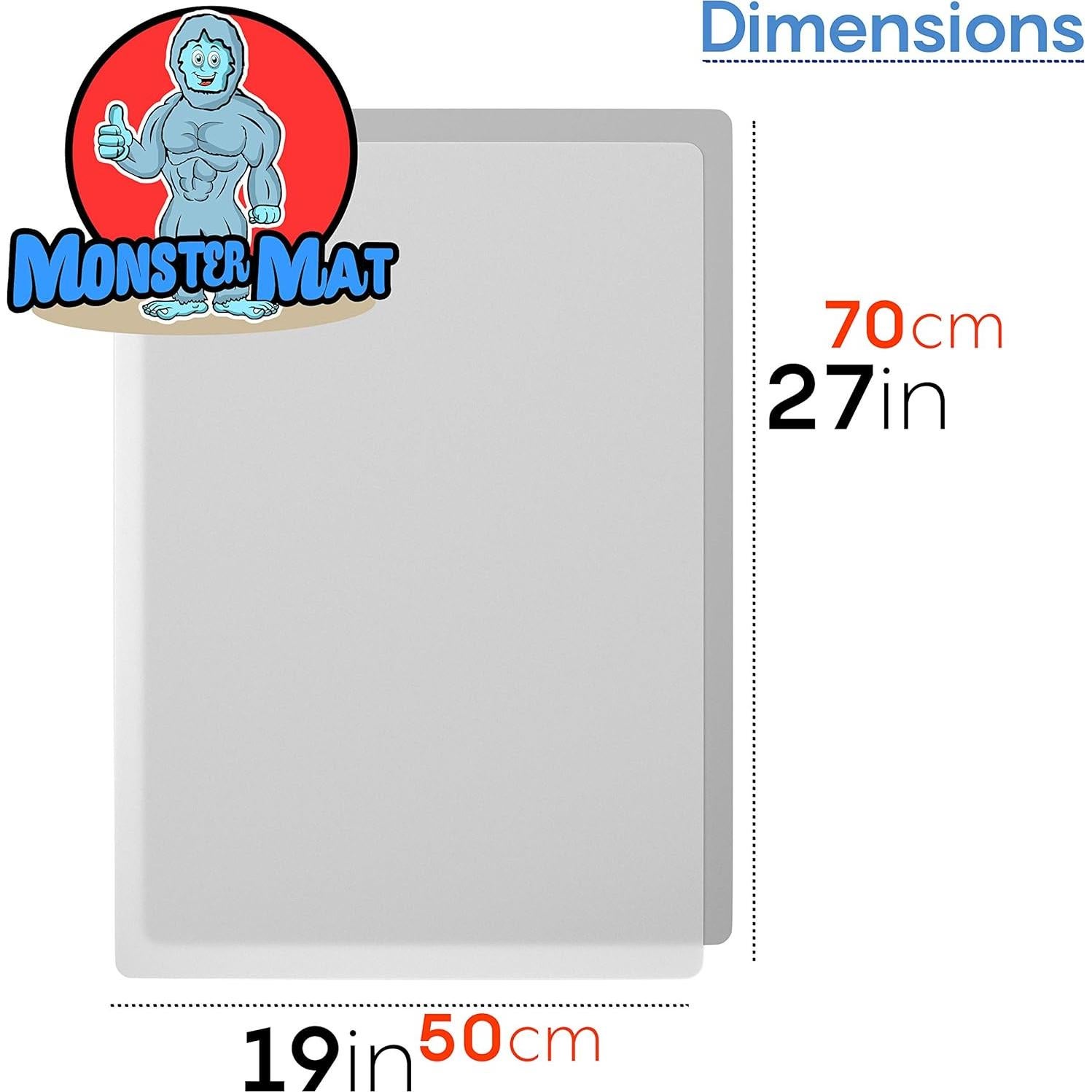 Alfombrilla de Silicona Grande 70x50cm para Manualidades - Gris